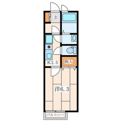 リビオン ホリの物件間取画像